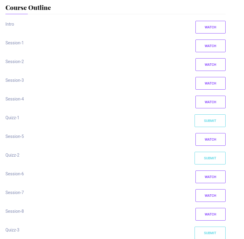 Course Outline