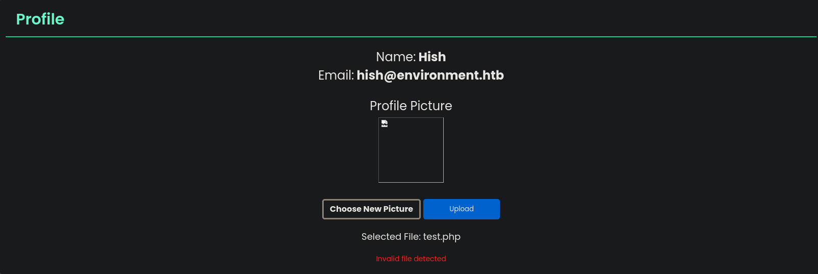 Invalid file detected