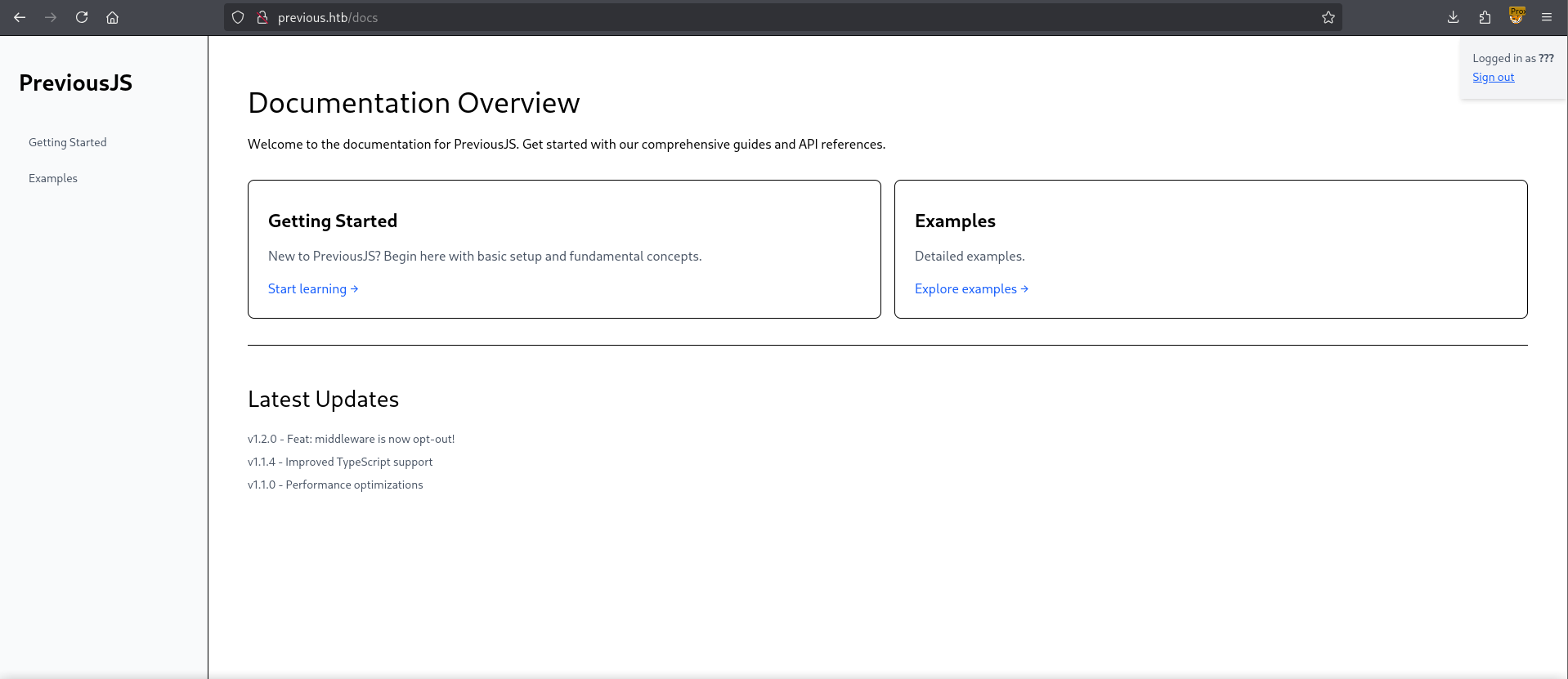 PreviousJS Documentation