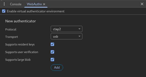 Virtual Authenticator