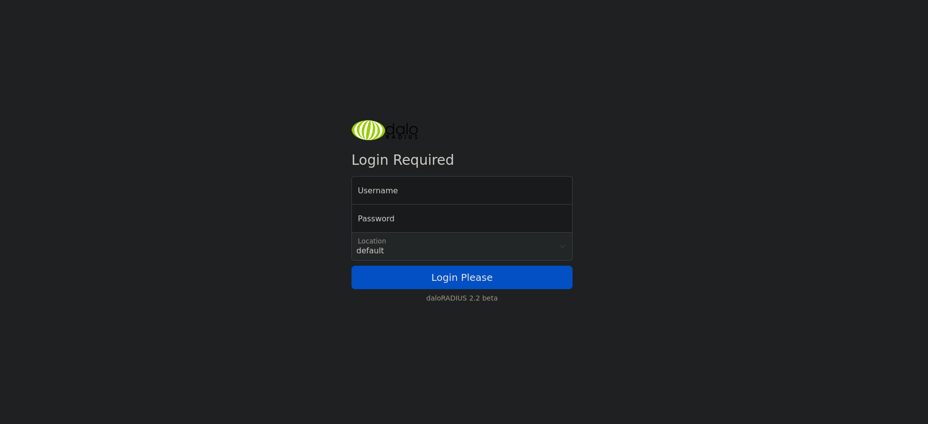 Daloradius Operators Login