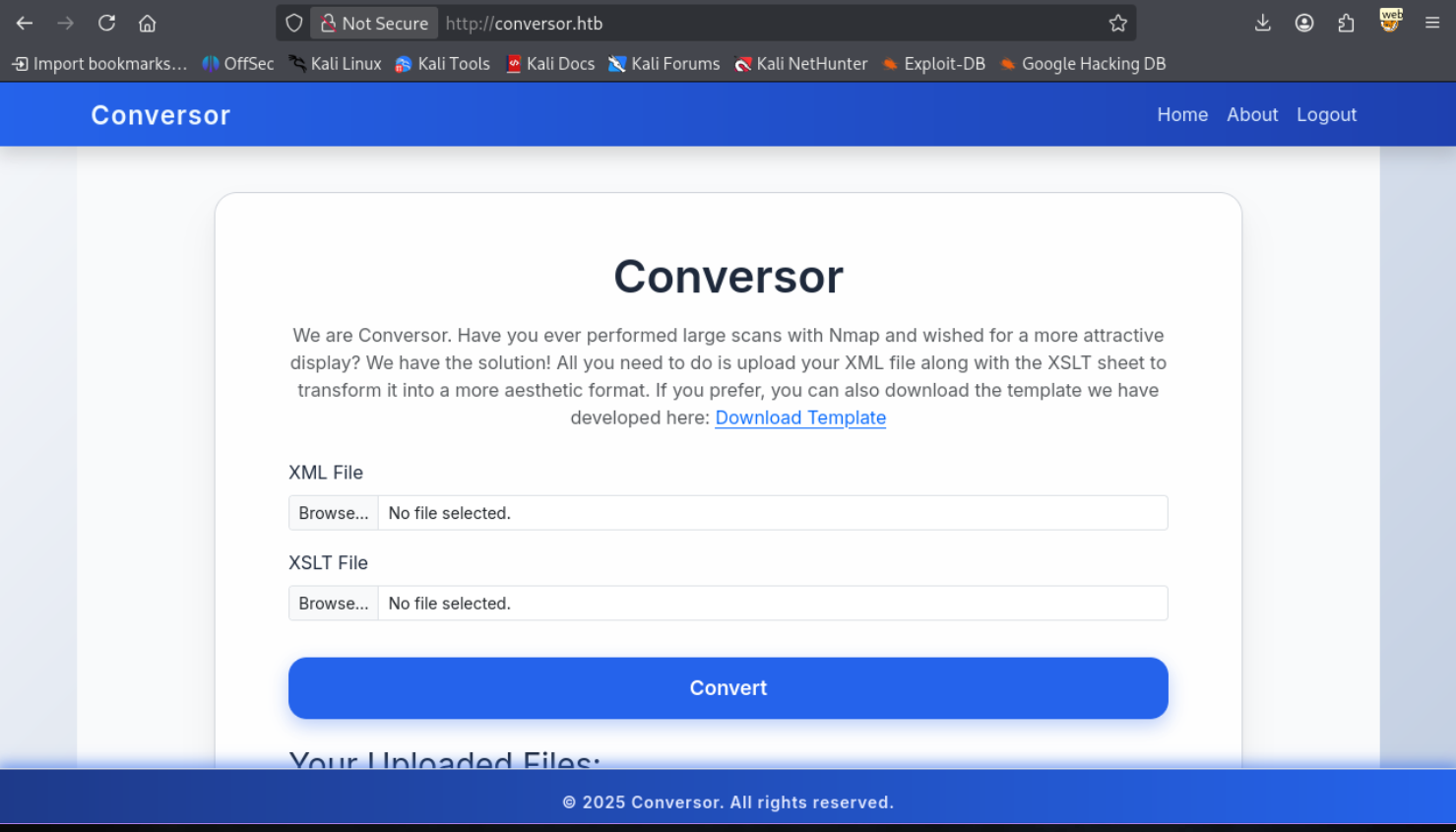 Conversor Home Page