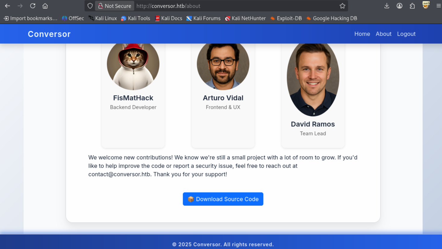 Conversor About Page