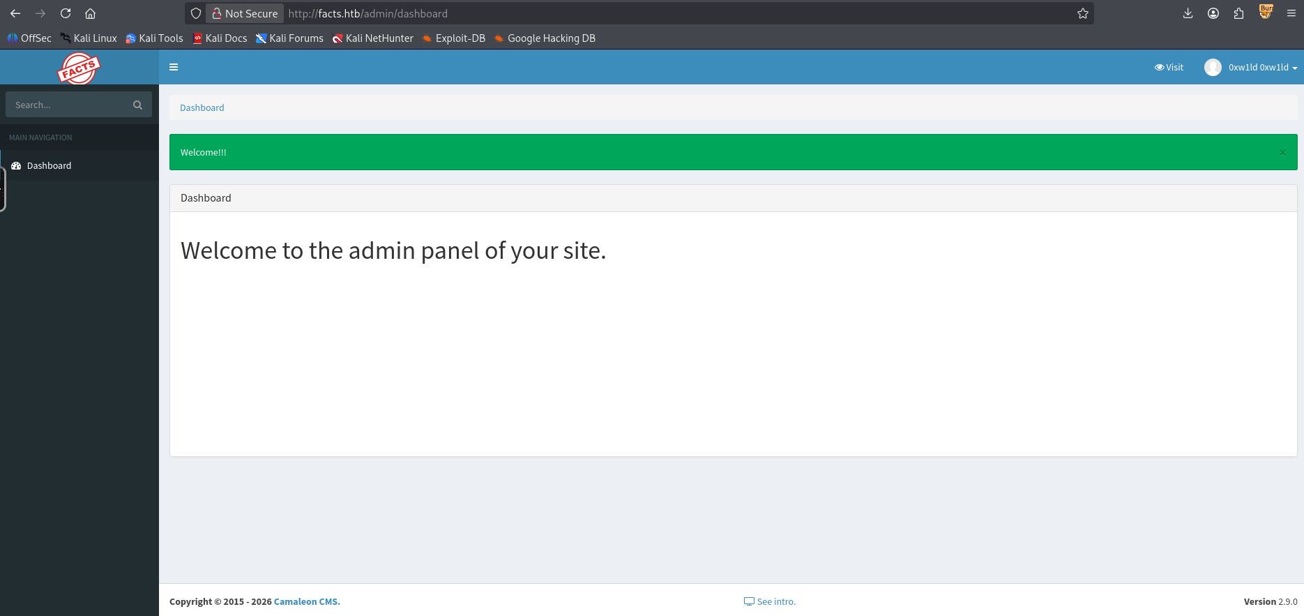 Facts Admin Dashboard